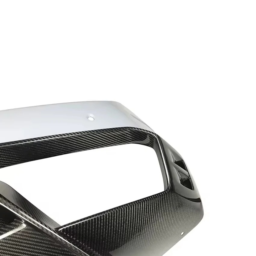 Facelift Car Parts Dry Half Carbon Fiber Rear Bumper For Lambo Huracan Lp580 Lp610 Car Body Kit